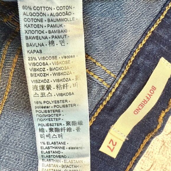 new NWOT Levi's Boyfriend 27 mid high rise stretch jeans J2 3054 - Picture 11 of 13